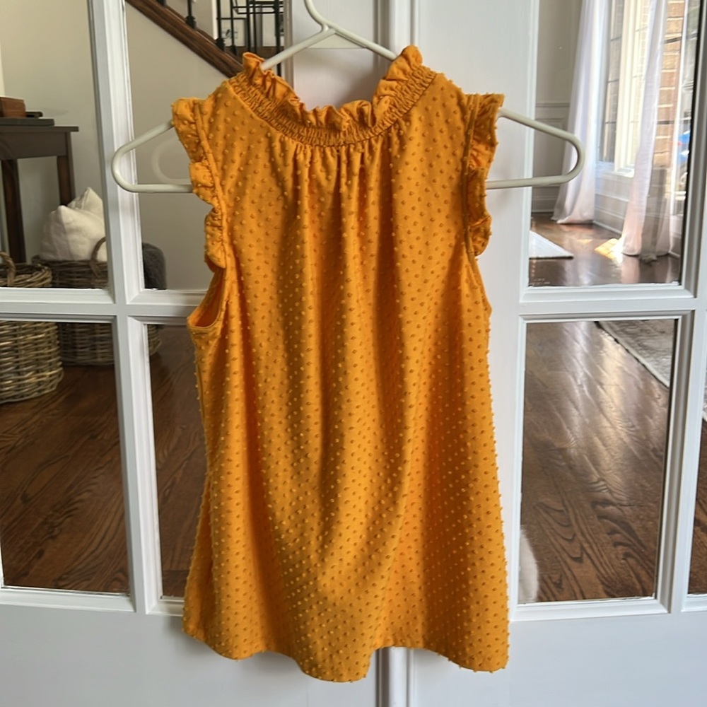 J Crew Ruffle Top - Picture 3 of 3